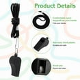 thumbnail image 3 of Hengguang 24 Pcs Whistle for Coaches, Plastic Whistles Emergency Training, Super Loud Sports Whistle, Coaches Referee Whistle with Lanyard for Football Sports Adults Lifeguards Survival, 3 of 7