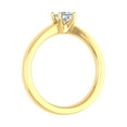 thumbnail image 2 of 14K Yellow Gold 4-Prong Set Princess Cut Diamond Solitaire Engagement Ring Band (0.26 Carat) (Ring Size 7), 2 of 4