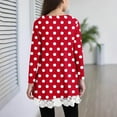 thumbnail image 3 of zbxnLI Little and Big Girls Long Sleeve Shirts Polka Dot Printed Graphic T-Shirts Basic Tee Fall Blouses, 3 of 6