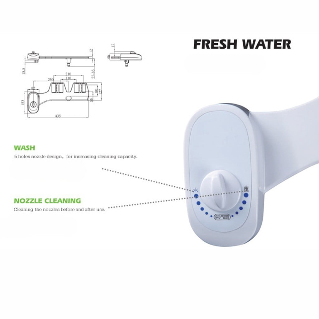 JilgTeok New Bidet Fresh Water Spray Mechanical Bidet Toilet at Attachment Non-Electric to Refresh Your Space