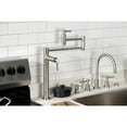 thumbnail image 3 of Kingston Brass KS8708DL Concord Deck Mount Pot Filler Faucet, Brushed Nickel, 3 of 8
