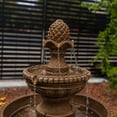 thumbnail image 6 of XBrand 39" 2-Tier Outdoor Freestanding Solar Water Fountain - Classic Design, Sand Stone Resin w/ Auto Shut-off Pump - Ideal for Yard, Lawn and Garden Décor, 6 of 12