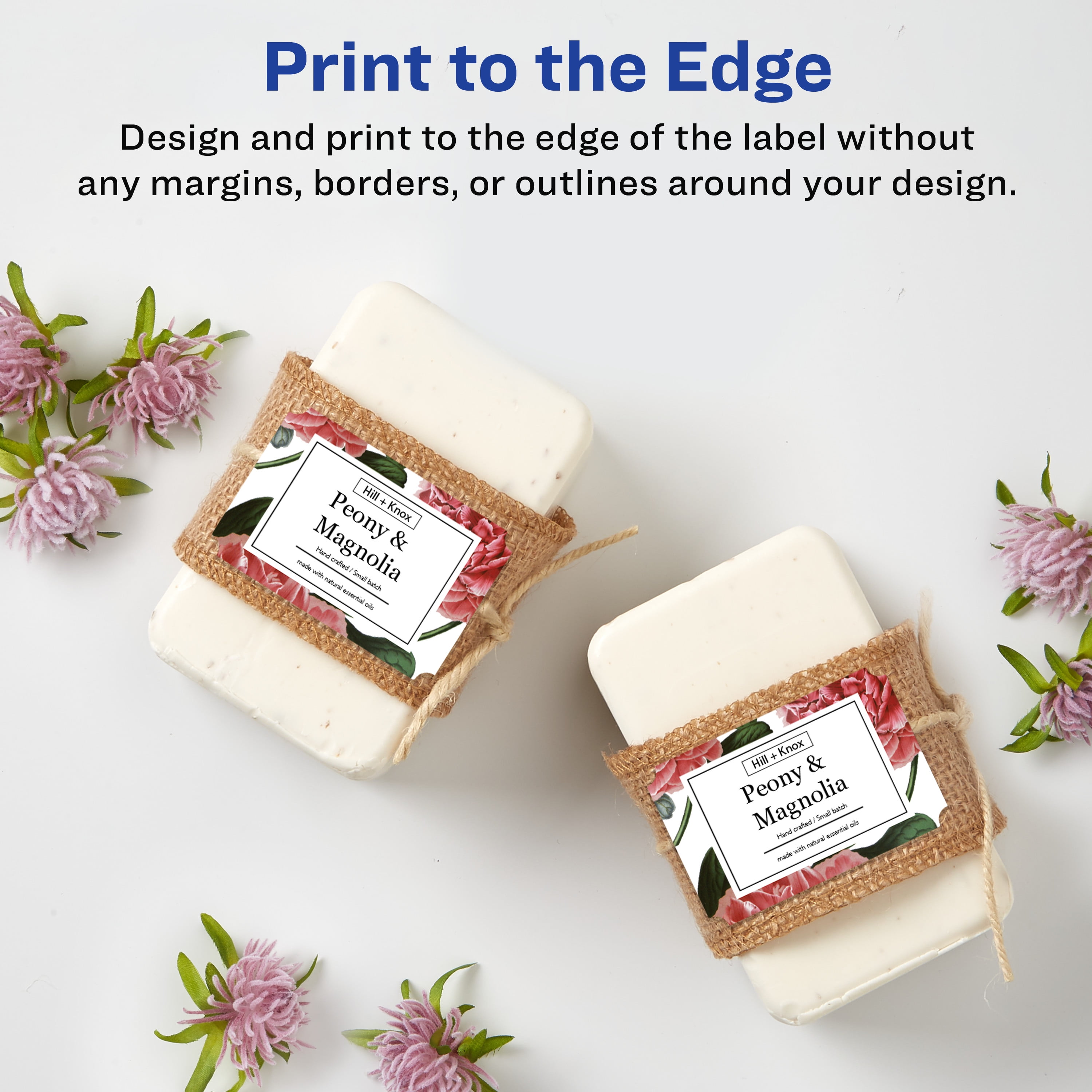 Avery White Scalloped Rectangle Labels, 2" x 3", 400 Labels