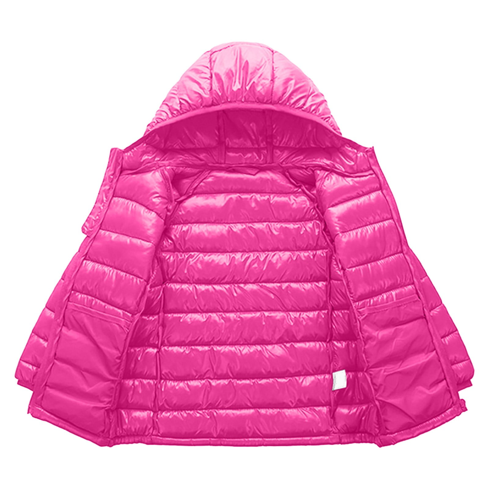 Kogui Girls Girl Jacket Girls Winter Coats Packable Snowsuit Outwear Jackets Lightweight Down Jacket Puffer Jacket Size 5T 6T (Hot Pink,5-6 Years)