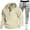 Beige, variant on Mens Tracksuit 2 Piece Set, Hooded Sweatshirt Running Jogging Pants Suits, Winter Outdoor Sports Casual Outfits