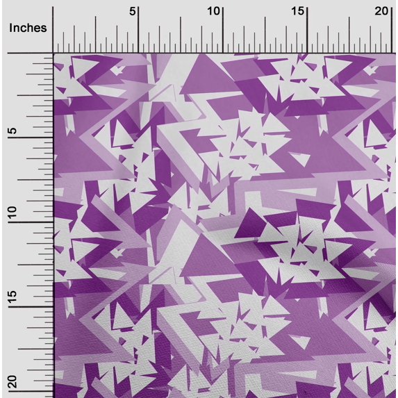 oneOone Cotton Flex Fabric Triangle Geometric Printed Craft Fabric BTY 40 Inches Wide