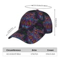 thumbnail image 3 of Yiaed Paisley And Owls Print Cap Adjustable Size for Running Workouts and Outdoor Activities All Seasons, 3 of 5