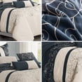 thumbnail image 3 of HGmart Luxury 7 Piece Bed in a Bag, King with Comforter, Shams, Square Cushion, Breakfast Pillow, Cushion, 3 of 7