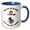 Blue/White, variant on 3drose, Funny Cute Time Flies like and Arrow Fruit Flies like a Banana, 11oz Two-tone Yellow Mug
