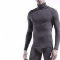 thumbnail image 2 of Chemise Thermique pour Hommes Col Roulé Manches Longues Couche de Base Tee-Shirt Thermique, 2 of 4