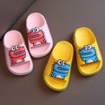 thumbnail image 5 of LNMQLPDBS Kid Slippers Cartoon Dinosaur Pattern Children Bathroom Slipper Sandals Non-Slip Lightweight Beach Slippers Baby Boys Girls Shoes 12-18 Months Toddler Swim Shoes Red 24, 5 of 8