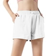 thumbnail image 1 of Gibobby Leggings cortos yoga mujer Pantalones de yoga para correr antideslumbrantes de dos piezas de ajuste holgado(Blanco,G), 1 of 4