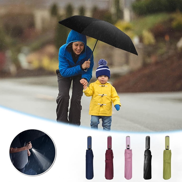 GLUAAE Automatic LED Umbrella, 10-Rib Sun & Rain Protection photo 7