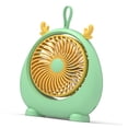 thumbnail image 4 of Ventilador de escritorio USB PP bastante portátil mini ventilador de mesa lindo con velocidad de viento de dos engranajes para el hogar tamaño pequeño verde, 4 of 14