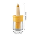 thumbnail image 2 of Oil Bottle Set for Kitchen Use - Silicone Brush and Bottle for High-Temperature Cooking Food-Grade Versatile Use in Pancakes Barbecue Baking Oil Dispensing 2PC, 2 of 7
