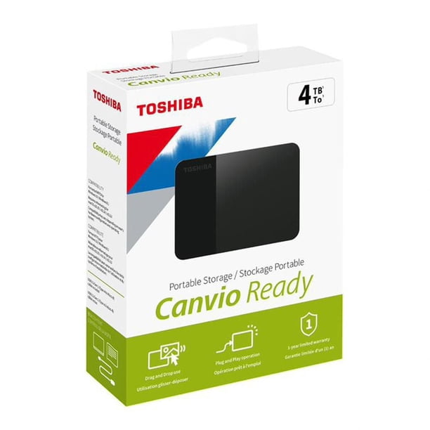 TOSHIBA Canvio 4TB 外付けHDD TOSHIBA Canvio Ready Portable External Hard Drive, 4TB - Walmart.ca