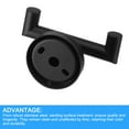 thumbnail image 4 of 2Pack Waterproof Stainless Steel Towel/Robe Clothes Hook with Screws for Kitchen, Door, (103x55mm Black), 4 of 6