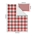 thumbnail image 5 of Red and White Checkered Duvet Cover and Pillowcase Set for Single Bedding, Bedroom Accessories for Kids Teens, 5 of 5