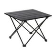 thumbnail image 2 of SUTENGDA Table de Camping Pliante en Fer Portable 15.7x13.8 Pouces avec Sac de Rangement Table Mini Légère d'Extérieur avec Structure de Support Croisé Installation Rapide Design à Dessus Roulé pour Pique-Nique Plage Bac, 2 of 8