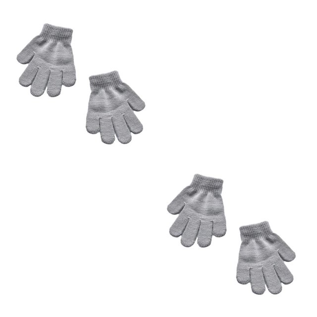 Guantes para niños Qarigey Calentador de manos Gris claro