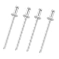 thumbnail image 4 of JISADER 4 Pieces Car Rosette Rivets Auto Accessory Spare Parts Replacement Universal Silvery, 4 of 7