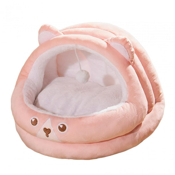 Cama para gatos con forma de oso, camas para perros, muebles para gatos de interior, para dormir, para dormir en interiores, otoño Rosa Yuyangstore Camas para gatos