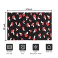 thumbnail image 5 of Red Mushroom Polka Dot Black Pattern Door Rugs,Washable Non Slip Door Mats Indoor,Decorative Door Mats,Entry Mat Indoor for Entrance,Bedroom,Kitchen,Bathroom,20"x32", 5 of 6