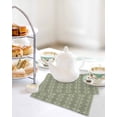 thumbnail image 4 of Sage Green Boho Kitchen Dish Towels for Drying Dishes Set of 4, Vintage Ethnic Tribe Abstract Art Geometric Waffle Weave Microfiber Hand Tea Bathroom Towels Quick Dry & Absorbent Towel 12x12, 4 of 7