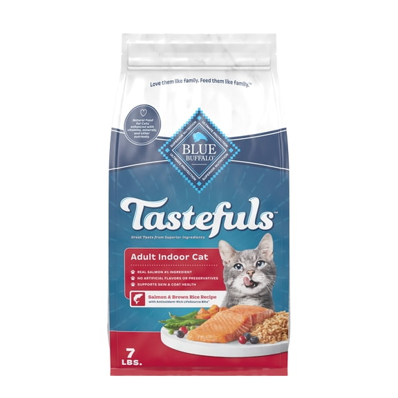 [Multiple Sizes] Blue Buffalo Tastefuls Indoor Natural Adult Dry Cat Food, Salmon