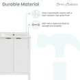 thumbnail image 4 of Bastille 24 in. White Bathroom Vanity With White, 3-Hole Ceramic Sink Top, 4 of 12