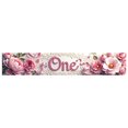 thumbnail image 2 of Floral Themed First Birthday Banner Decoration for Celebration Party Backdrop Photography Props Photo Banner Supplies Event Background, 2 of 4