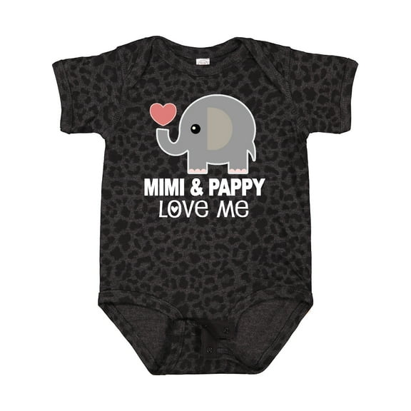 Inktastic Mimi and Pappy Love Me Boys or Girls Baby Bodysuit