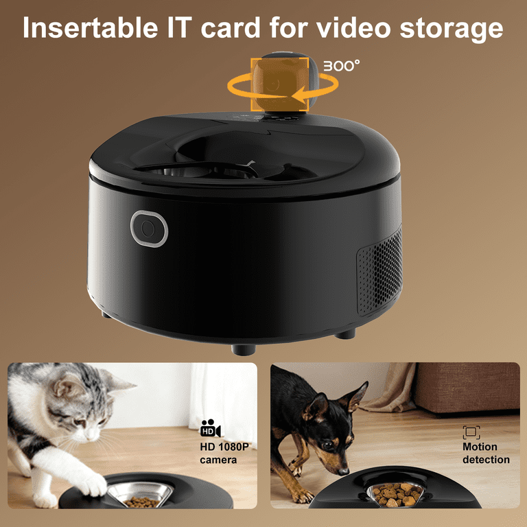 FURDEAR Heating/Cooling Smart Wet Food Feeder, APP Controlled for