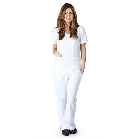 

M&M SCRUBS Stretch Junior Mock Wrap Medical Scrub set 8119 9120