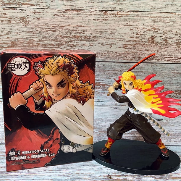 Figura de anime Demon Slayer, Rengoku Kyoujurou, batalla gastronómica planteada, figura de inflamación, figura de Hashira, cánceres Cadeaux, 20 cm