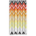 thumbnail image 1 of ABPHQTO Negro Rojo ¡­ Cortina de ducha negra en zigzag Chevron Cortina de ducha impermeable 90x180 cm, 1 of 2