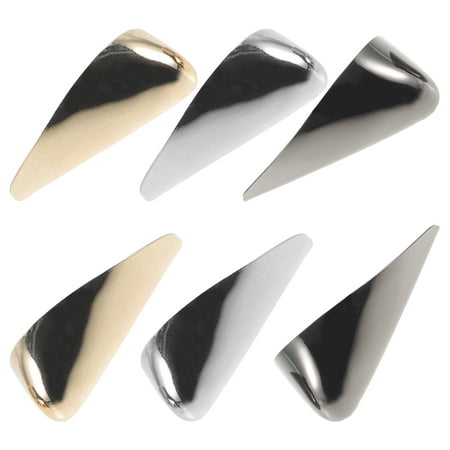 

3 Pairs Heels Protectors for Boots Protective Shoe Tip Covers Tips Pointed High Shoes Metal Decor