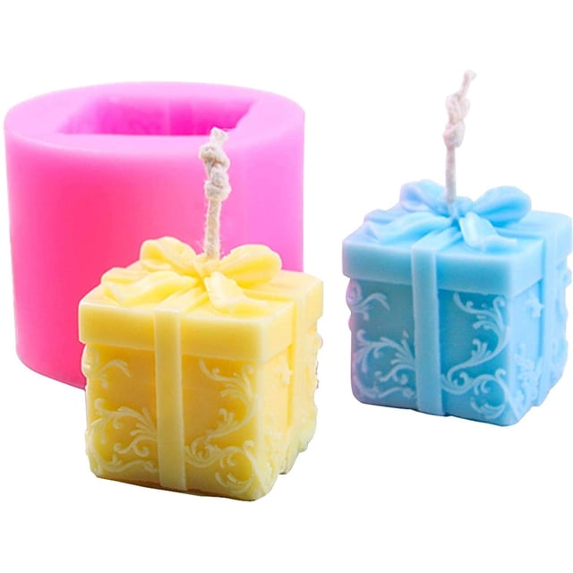 Molde de vela navideña 3D, vela de silicona DIY para árbol de Navidad, ciervo, Papá Noel, jabón, piedras de aromaterapia que hacen colores aleatorios