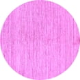 thumbnail image 1 of Ahgly Company Indoor Round Solid Purple Modern Area Rugs, 6' Round, 1 of 4