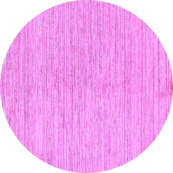 Ahgly Company Indoor Round Solid Purple Modern Area Rugs, 6' Round