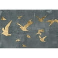 thumbnail image 3 of Goldberger, Jennifer 18x13 Black Modern Framed Museum Art Print Titled - Silhouettes in Flight III, 3 of 5