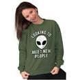 thumbnail image 3 of Funny Nerdy Aliens UFOs Believers Sweatshirt for Men or Women Brisco Brands X, 3 of 6