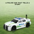 thumbnail image 3 of 3D Lighting Car Model Inertia Power Anti-impact Storytelling Police Car Model Toy for Home, 3 of 10
