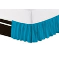 thumbnail image 2 of 100% Egyptian Cotton 1 PCs Ruffled BedSkirt 15 inches (Turquoise Blue,Queen), 2 of 5