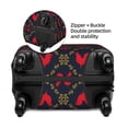 thumbnail image 4 of Fotbe Red Rooster Luggage Cover Protector,Suitcase Protector,Scratch and Dirt Resistant,Fits 18-32 Inch Luggage-Medium, 4 of 9