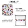 thumbnail image 4 of Goofa Tulips Flowers Tissue Box Cover PVC Leather Tissue Holder Square Facial Tissue Case Facial Paper Organizer Dispenser for Bathroom, Vanity Countertop, 4 of 8