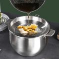 thumbnail image 4 of Stainless Steel Soup Oil Filter Pot with Lid 19 x 13/21 x 14/23 6 x 15cm, 4 of 11