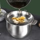 thumbnail image 4 of Stainless Steel Soup Oil Filter Pot with Lid 19 x 13/21 x 14/23 6 x 15cm, 4 of 11