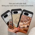 thumbnail image 5 of TECH CIRCLE Case For Google Pixel 8, Fashionable Luxury Makeup Mirror Phone Cover Stylish Shockproof Lightweight Case With 360 ° Bling Diamond Ring Kickstand Case for Google Pixel 8 - Silver, 5 of 11