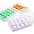 thumbnail image 1 of Egg Holder, 3-layer Deviled Egg Tray With Lid Egg Carrier Box Dispenser Container With Handle For 60 Eggs, 1 of 3